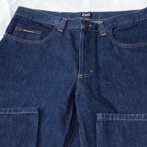 Dolce and Cabanna, jeans, size 34, relaxed, fit, bottom, 10 inches